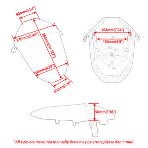 Siège passager arrière pour moto Yamaha <span class=keywords><strong>MT</strong></span> <span class=keywords><strong>07</strong></span> <span class=keywords><strong>MT</strong></span>-<span class=keywords><strong>07</strong></span> 2018-2024 2019 2020 2021 2022 2023 2024 - Product Image 2