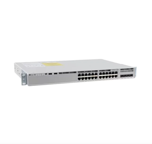 Cis Co Catalyst 9200L C9200L-24P-4G-E 24 Port PoE+ 4x1G Uplink Switch SNMP QoS Stackable 96 Gbps Capacity Network Essentials