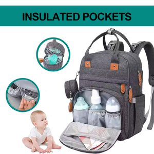 Túi Tã Ba Lô Có Trạm Thay Đồ Túi Em Bé Xách Tay Túi Giường Em Bé Gấp Gọn Túi Du Lịch Lớn Chống Nước Du Lịch - Product Image 3