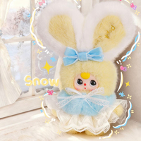 Meilleures ventes : Série Hiver Bébé Trois, Boîte mystère de jouets aléatoires à thème dessin animé Kawaii, 6 pièces de jouets porte-clés en peluche mignons pour cadeaux