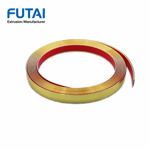 Magnifiques autocollants muraux décoratifs en PVC doré <span class=keywords><strong>CAILLOU</strong></span> pour fond de télévision, lignes et bandes texturées pour murs et panneaux décoratifs - Product Image 2