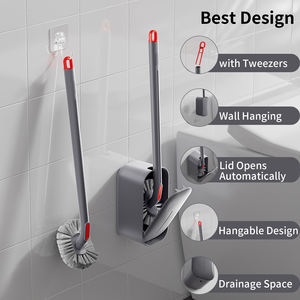 יצרן של רכוב קיר אוטומטי טואלט מברשת pp חומר ידידותי לסביבה עמיד נייד קל משקל כף יד - Product Image 1