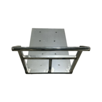 201 304 RVS Opvouwbare Zware Handkar met Wielen, Laadplatform voor Goederenvervoer