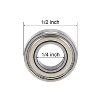 Rodamiento de Bolas Blindado R188ZZ de Tamaño en Pulgadas, 6.35x12.7x4.76mm, Mini Rodamiento para Modelo RC, Carrete de Pesca, Maquinaria Pequeña
