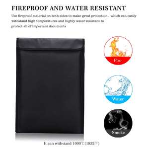 School Use OEM Factory Document Bag Waterproof and Fireproof <b>Folder</b> with Custom Logo - Product Image 2