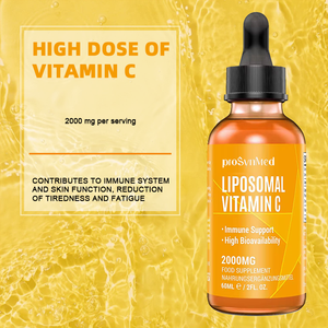 Gouttes liquides de vitamine C liposomale et de glutathion à marque privée OEM 2000mg à absorption élevée pour le soutien immunitaire et antioxydant 60ml - Product Image 4