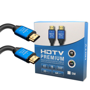 Qiulinnk fabrika Ultra HD HDMI 4K 60Hz kablo yüksek hızlı HDMI2.0 Video kablosu ev hoparlör için 1.5M 20M kutu ambalaj 8K çözünürlük - Product Image 1