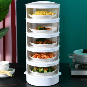 Couvercle alimentaire isolant multifonctionnel empilable, cylindrique, anti-poussière, pour la conservation des repas en cuisine - Product Image 1