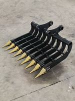 Aksesoris Bucket Saringan Custom Ty Kubota U20 1000mm untuk Excavator Mini 2 Ton, Suku Cadang, Pasokan Langsung Pabrik