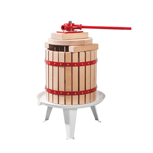 Presse-agrumes 12L en bois à poussée manuelle grande capacité Presse à fruits et légumes mobile pratique - Product Image 1