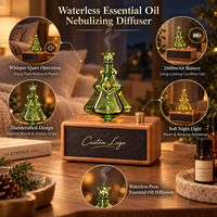 Diffuseur d'huiles essentielles sans eau en bois et verre, alimenté par USB, capacité de 20 ml, pour usage hôtelier, aromathérapie, cadeau