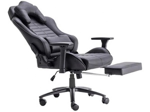 Échantillon Gratuit - <span class=keywords><strong>Fauteuil</strong></span> Inclinable Ergonomique 3D pour Gaming avec Dossier Haut, Hauteur Réglable, Revêtement en Cuir PU Marron - Product Image 4