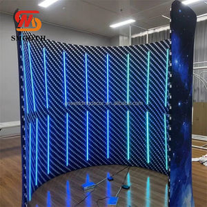 SMOOTH Outdoor Show Booth Shell LED RGB Light 360 Photo Booth Event Tunnel Fondo Recinto Telón de fondo - Product Image 1