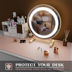Tapis de bureau Tabletex en cuir PU PVC imprimé de taille personnalisée <span class=keywords><strong>antidérapant</strong></span> protecteur de jeu tapis de <span class=keywords><strong>table</strong></span> de bureau tapis de souris - Product Image 4