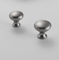 Boutons d'armoire en laiton massif Offre Spéciale Nickel brossé Poignées de tiroir de garde-robe et poignées Bouton de meuble