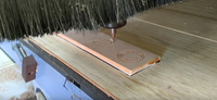 Plateau de service rectangulaire en bois de noyer YUESHEN, usinage CNC personnalisé, plateau à café en hêtre, pièces usinées CNC pour pièces en bois