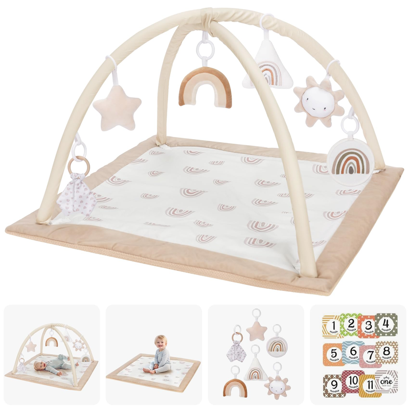Oversize Baby Play Mat with 6