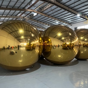 Esferas Inflables Doradas Brillantes, Decoración para Salones de Comedor, Globo Inflable Hermético - Product Image 1