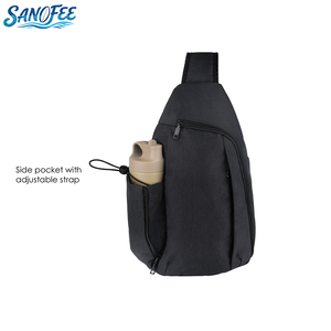 Hot bán cho thể thao hàng ngày 600D Ripstop Polyester với 1x Hidden Side Pocket thoải mái Crossbody <span class=keywords><strong>Sling</strong></span> Ba lô - Product Image 5