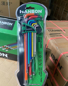 9 PCS Multi Bike riparazione della bicicletta colorato tipo L lungo braccio corto punto <span class=keywords><strong>a</strong></span> sfera Torx Star Allen <span class=keywords><strong>Set</strong></span> di <span class=keywords><strong>chiavi</strong></span> esagonali colorate - Product Image 6