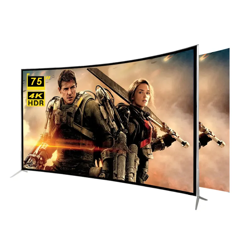 75 pollici smart 4K Ultra HD TV Tv LED a grande schermo curvo Smart TV in vendita