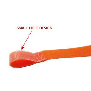 2026 Sangle de fixation de câble en forme de P, réglable et personnalisable, en nylon auto-agrippant - Product Image 4
