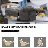Fauteuil élévateur électrique pour personnes âgées, fauteuil inclinable avec poches de rangement pour l'aide à la mobilité et la rééducation