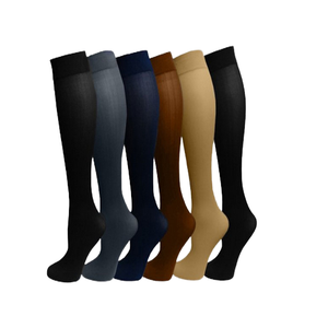 Bas de contention médicale pour hommes, style décontracté, respirant, antibactérien, antidérapant, avec logo personnalisable, pour l'automne et les varices - Product Image 1