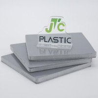 Feuille rigide en PVC gris 10 mm Plaque en plastique mince Planche à découper Plaques en chlorure de polyvinyle