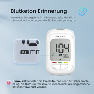Sinocare Safe AQ Pro I Glucomètre, Appareil de mesure du glucose, Machine de test de glycémie, Bandelettes de test de glycémie pour diabétiques - Product Image 3