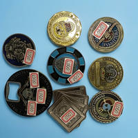 Monnaie commémorative 3D personnalisée en alliage de zinc avec logo émaillé pour collections de souvenirs de club