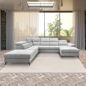 Divano Angolare STELLA in Tessuto Grigio Chiaro - Product Image 1