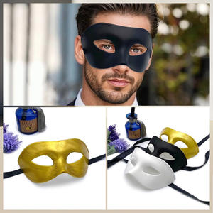 Venta caliente Máscara de Mascarada para hombres Disfraces Máscaras venecianas Máscara de media cara de plástico Opcional Multicolor - Product Image 2