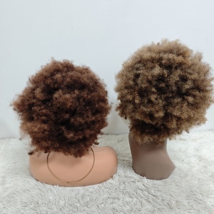 Letsfly Promotion $10 Cheap Wholesales Afro Full machine <b>Wigs</b> <b>Short</b> <b>Wigs</b> Natural Human Hair Yaki Kinky curly Cheap Price <b>Wigs</b> - Product Image 2