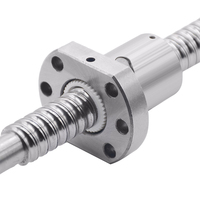 Ballscrew SFU1605 200 300 350 400 450 500 550 600 650มม.สกรู C7 1605หน้าแปลน Single Ballnut BK/BF12 RM1605ปลายกลึง CNC