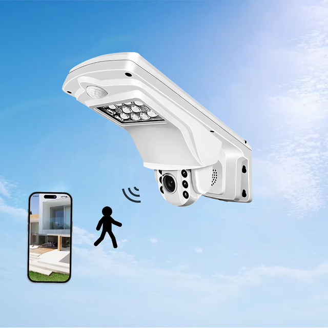 Smart WiFi Street Light with IP66 Waterproof Camera PIR Motion Sensor Remote Control Outdoor Lighting
