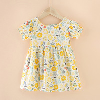 Vêtements mignons à fleurs pour enfants, dernière conception d'été, robes décontractées pour bébé fille, robe d'été pour fille