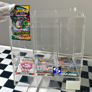 Distributeur de boosters Pokémon <span class=keywords><strong>3</strong></span> emplacements SYP – Boîtier en acrylique de haute qualité pour cartes à collectionner Pokémon <span class=keywords><strong>3</strong></span> emplacements – Présentoir - Product Image 3