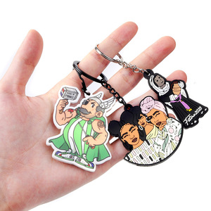 Nhựa Key Head Cover cap cao su Keychain biểu tượng tùy chỉnh Keycaps Key Covers Ring mềm PVC màu dễ thương xe Key Cover cap - Product Image 4