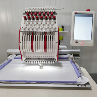 Machine à broder informatisée plate fiable pour fibres de chenille, fils et tissus non tissés, zone de travail 360x510mm, résultats impeccables