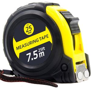 7.5 mètres de ruban à mesurer robuste conception Griplock rétractable 25mm de large boîtier en caoutchouc antichoc en acier inoxydable métrique impérial - Product Image 6