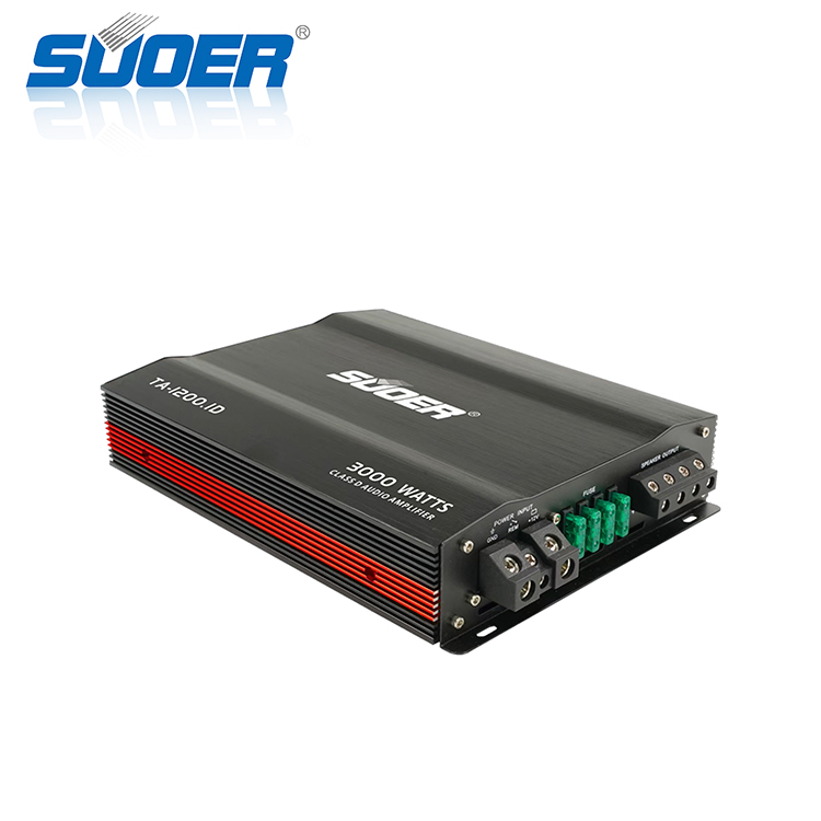 Suoer TA-1200.1D デジタルデザイン カーサブウーファーアンプ Suoer TA-1200.1D デジタルデザイン カーサブウーファーアンプ