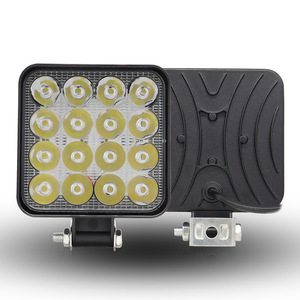 <b>Mini</b> Square <b>Led</b> Work <b>Light</b> 16 Bulbs Waterproof Dc Power Automotive Spot <b>Light</b> For Electric Vehicle - Product Image 1
