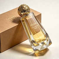 Flacon de parfum personnalisé unique 100 ml, flacon de parfum en verre de luxe bleu vide, OEM ODM