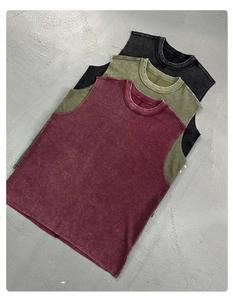 เสื้อกั๊กวาฟเฟิลบัติกผ้าฝ้าย 100% ระบายอากาศได้ดีสำหรับผู้ชาย รุ่นใหม่ปี 2026 น้ำหนัก 325 กรัม เหมาะสำหรับฤดูใบไม้ผลิและฤดูร้อน - Product Image 3