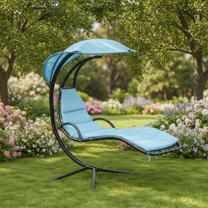 <span class=keywords><strong>Chaise</strong></span> longue <span class=keywords><strong>suspendue</strong></span> pliable moderne et portable, hamac balançoire avec auvent, <span class=keywords><strong>chaise</strong></span> de plage super confortable <span class=keywords><strong>pour</strong></span> une utilisation en extérieur, en intérieur ou au parc - Product Image 2