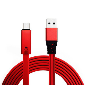 Nuevo Cable de Datos USB de Carga Rápida, Reutilizable, Renovable, Tipo C Micro de 3A, 8 Pines, Plano, TPE, Reparable y Reconectable - Product Image 4