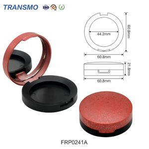 Boîte à poudre vide en gros, boîte à poudre en forme de cœur, boîte ronde en plastique pour protéines et blush, conteneur pour poudre - Product Image 2