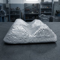 Alliage maître aluminium-cuivre, lingot irrégulier, matière première de fonderie métallique avec 90 % de composition chimique pour usage industriel