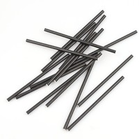 Pailles à boire en papier biodégradables écologiques sans colorants durables noires pour les fêtes Accessoires de bar
